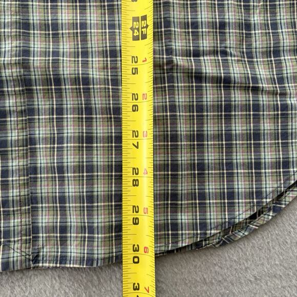 Polo Ralph Lauren Shirt Mens L Green Black Classic Fit Plaid Flannel Button Down - Picture 6 of 7